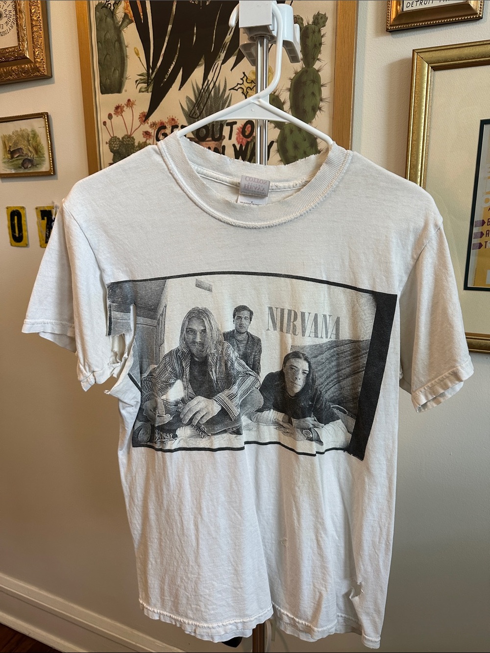 White Graphic Nirvana Band T-Shirt - White